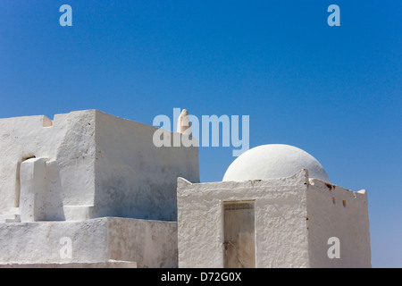 Mosquée et l'école, Djerba, Tunisie Banque D'Images