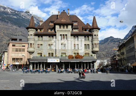 La place de la Brigue Banque D'Images