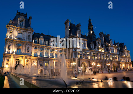 Hotel de Ville, Paris, Ile de France, France Banque D'Images