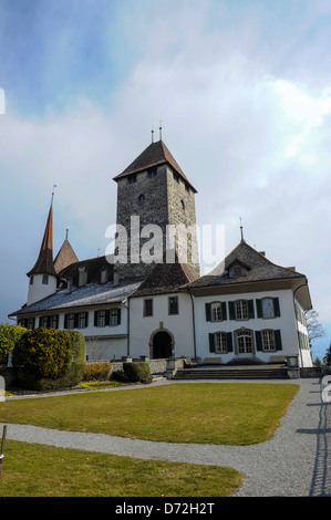 Le Château de Spiez, Suisse Banque D'Images