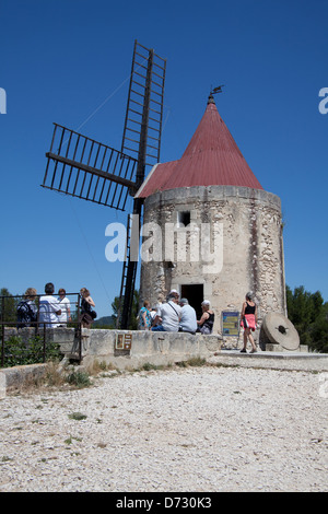 Saint-Martin-de-Crau, France, la Tour Moulin par Alphonse Daudet Banque D'Images