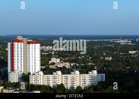 Berlin, Allemagne, en vue de la ville de Gropius résidentiel Banque D'Images