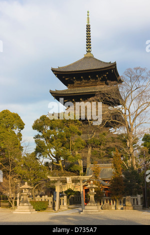 Dans la pagode Temple Tō-ji, Kyoto, Japon Banque D'Images