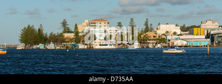 La ville de Port Macquarie est une ville côtière située sur la côte centrale de la Nouvelle-Galles du Sud en Australie. Banque D'Images