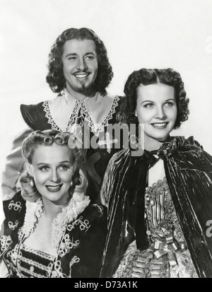 Les trois mousquetaires 1939 20th Century Fox Film avec de l : Binnie Barnes, Don Ameche et Pauline Moore Banque D'Images