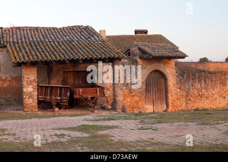 Marimon, Caldes de Montbui village, Barcelone, Espagne Banque D'Images