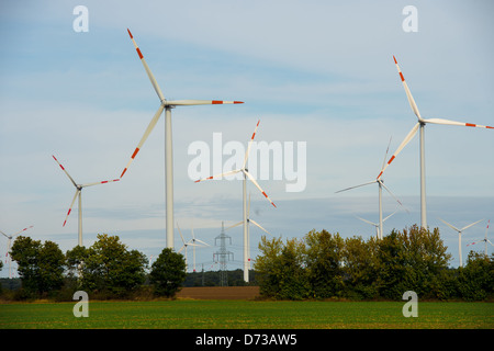 Zehdenick, Allemagne, wind farm Ketzin Banque D'Images