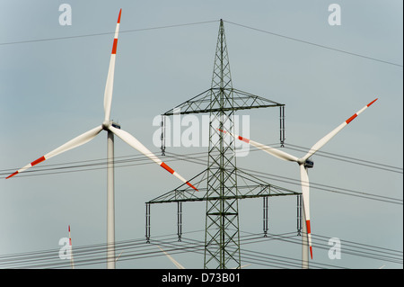 Zehdenick, Allemagne, wind farm Ketzin Banque D'Images