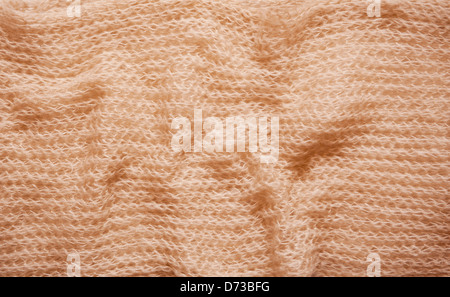 Beige tricot moelleux abstract texture Banque D'Images
