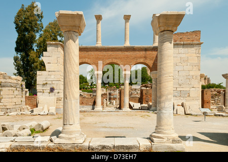 Basilique de St John, Selcuk, Izmir, Turquie Banque D'Images