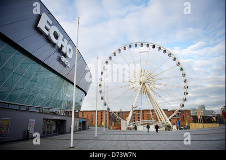 L'Oeil de Liverpool Echo Arena et à Liverpool, Angleterre, Royaume-Uni Banque D'Images