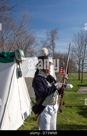 Rivière Raisin National Battlefield Park Banque D'Images