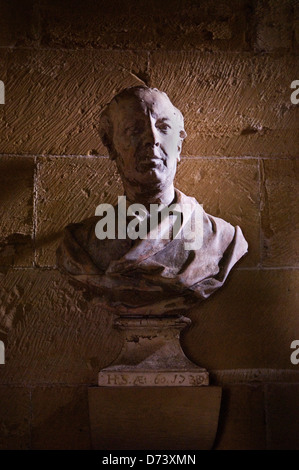 Henry Streathfield 1706- 1762 vu ici dans son mausolée église cour de St Mary la Vierge Chiddingstone église Kent. HOMER SYKES Banque D'Images