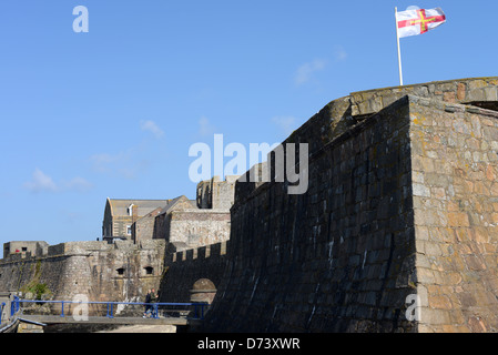 Château Cornet, St Peter Port, Guernsey, Channel Islands, GB Banque D'Images