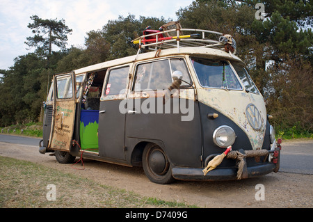 1963 Vintage VW camper van Banque D'Images