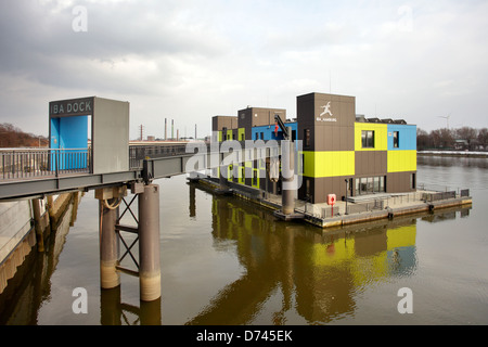 Hambourg, Allemagne, de l'IBA dock pour le Salon International de la construction IBA Hamburg Banque D'Images