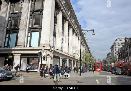 Selfridge et Co department store à Oxford Street Londres W1 UK Banque D'Images