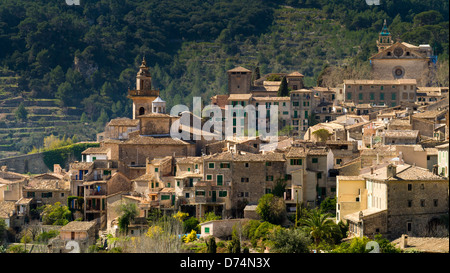 Village perché de Valldemossa, près de Palma, Majorque, Espagne Banque D'Images