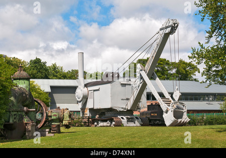 Grande Bretagne, Nord de l'Angleterre, Beamish Open Air Living History Museum, 1931, Ruston Bucyrus, pelle à vapeur Banque D'Images