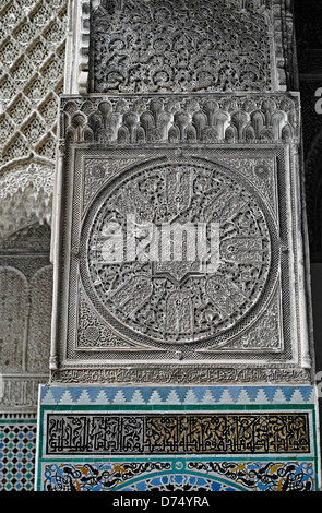 Al-Attarine madrasa à Fes Banque D'Images