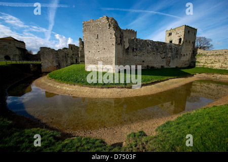 Porchester Castle Hampshire UK English Heritage Banque D'Images