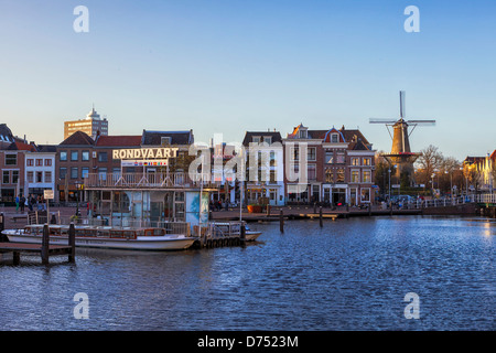 Ville universitaire Leiden en Hollande du Sud, Pays-Bas Banque D'Images