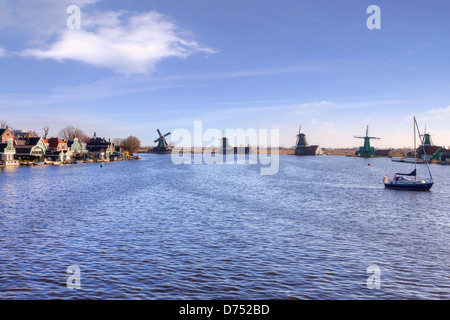 Zaanse Schans, Zaandam, Hollande du Nord, Pays-Bas Banque D'Images