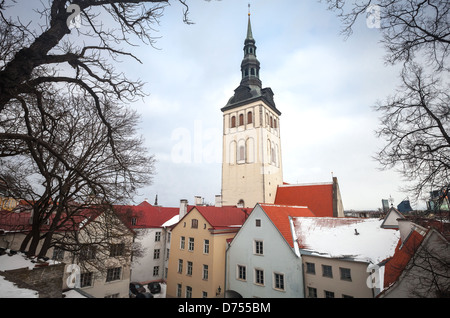 Eglise Saint-Nicolas à Tallinn, Estonie, Niguliste Museum Banque D'Images