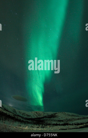 Northern Lights en Norvège. Banque D'Images