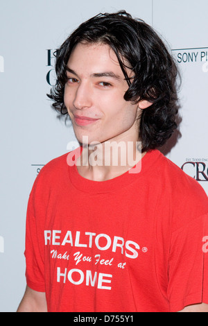 Ezra Miller Le New York premiere de 'Plus' Gorund Arrivées - New York City, USA - 15.08.11 Banque D'Images