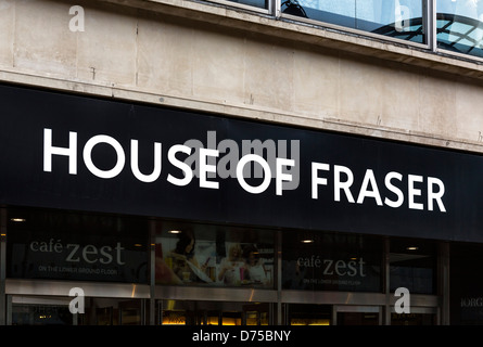House of Fraser store sur Briggate, Leeds, West Yorkshire, Royaume-Uni Banque D'Images