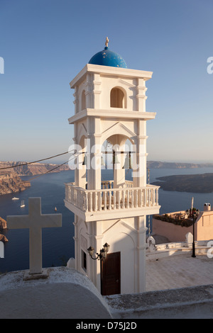 [Anastasi Church] 'Bell Tower', Imerovigli, Santorini, Grèce Banque D'Images