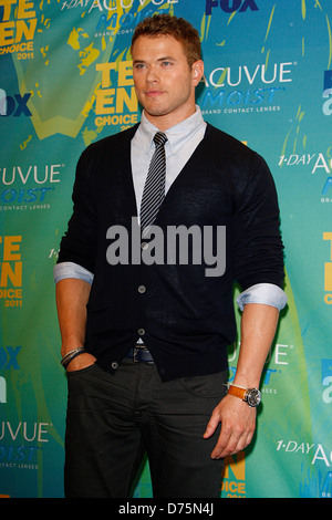 Kellan Lutz 2011 Teen Choice Awards qui a eu lieu au Gibson Amphitheatre - Salle de presse Universal City, Californie - 07.08.11 Banque D'Images