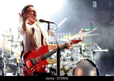 Matthew Bellamy de Muse du Festival de musique Lollapalooza 2011 - Performances - Jour 1 Chicago, Illinois - 05.08.11 Banque D'Images