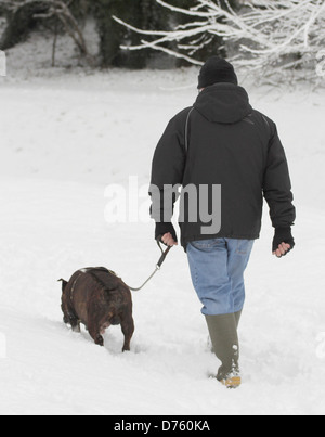 Photos de la neige dans et autour de St Paul's Cray le capital des pays et les banlieues environnantes a connu son premier Banque D'Images