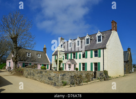 Maison sur l'Avenue, plus de Sark, Sark, bailliage de Guernesey, Channel Islands Banque D'Images