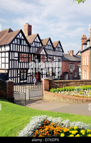 Tudor élisabéthaine Église ossature bois Maison sur Church Lane, dans la ville de Carmarthen, Herefordshire, Angleterre, date de 1600 Banque D'Images