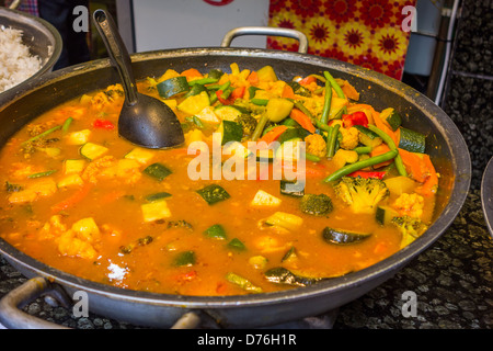 Cari de légumes de l'alimentation de rue Banque D'Images