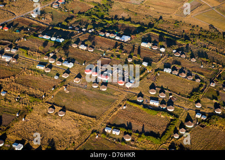 Au Village Xhosa, la Côte sauvage, de l'Est Cap Mbotyi, Afrique du Sud Banque D'Images