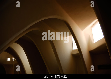 Casa Batlló intérieur conçu par Antoni Gaudi, Barcelone Banque D'Images