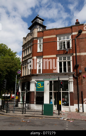 Émeutes de Londres 2011, la Ealing Broadway Banque D'Images