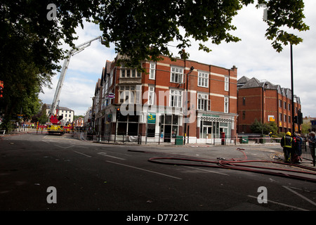 Émeutes de Londres 2011, la Ealing Broadway Banque D'Images