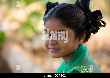 Indian girl Shalini Andhra Pradesh Inde du Sud Banque D'Images