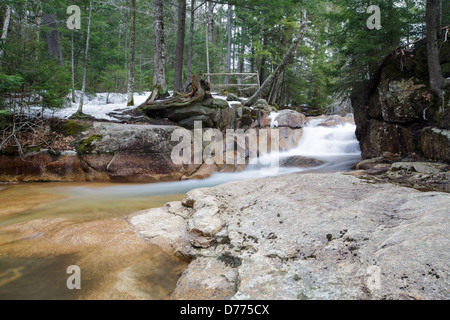 Franconia Notch State Park - Le bébé Bassin, qui est situé juste en dessous de "La zone de visualisation des bassin de Lincoln, NH Banque D'Images