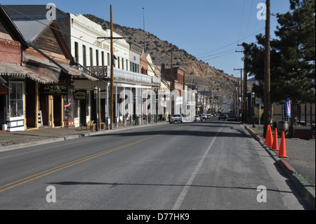 Virginia City une vieille ville d'or et d'argent à partir de l'ouest sauvage. Banque D'Images