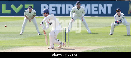 Chelmsford, Essex, Royaume-Uni. 30 avril 2013. James Foster en action au bâton d'Essex au cours de la LV County Championship Essex LA CCC vs Hampshire CCC de l'Essex County Ground. Credit : Action Plus Sport Images/Alamy Live News Banque D'Images