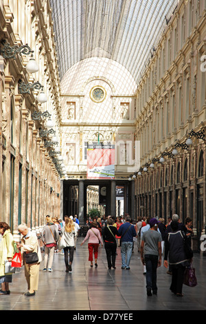 Belgique, Bruxelles, Galerie de la Reine Koninginne Banque D'Images