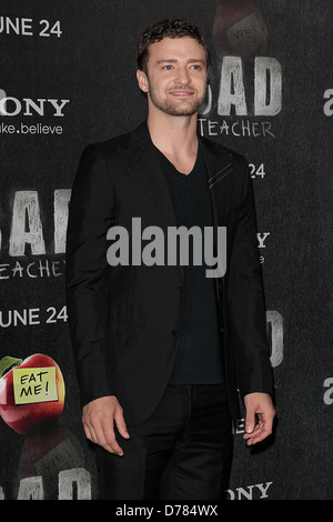 Justin Timberlake première mondiale de 'Bad Teacher' tenu à La Ziegfeld Theatre - Arrivées New York City, USA - 20.06.11 Banque D'Images