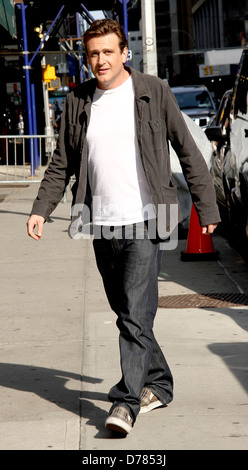 Jason Segel 'le Late Show with David Letterman" à l'Ed Sullivan Theater - Arrivées New York City, USA - 20.06.11 Banque D'Images