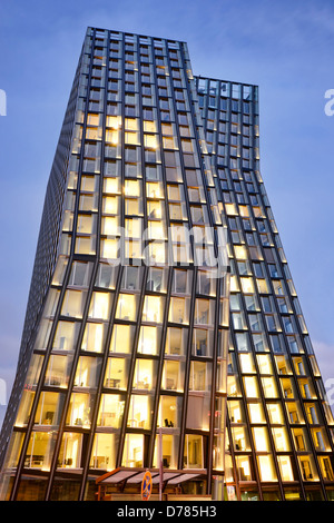 Office building dancing tours dans le Reeperbahn à Hambourg, Allemagne, Europe Banque D'Images